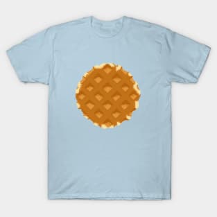 Belgian waffle pixel art food design T-Shirt